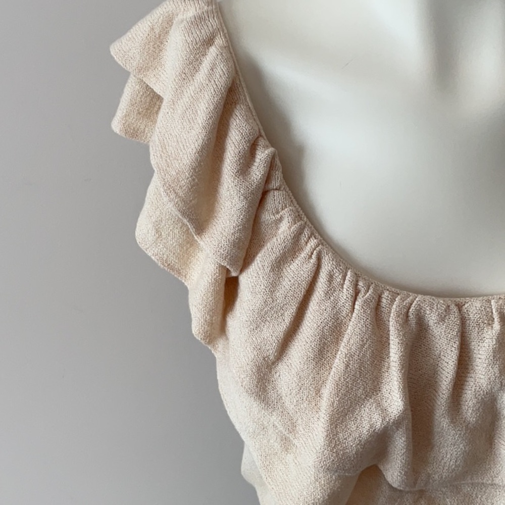 Zara One Shoulder Ruffle Top - Picture 3 of 8